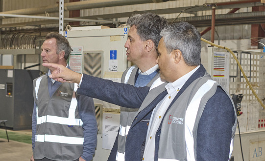 MP visits Doncaster’s Sentry Fire Safety Group