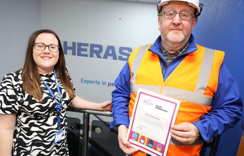 L-R Laura Ibbotson & Chris Charlesworth.