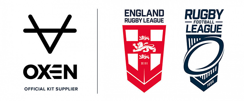 Oxen, England Rugby League and the RFL logos
