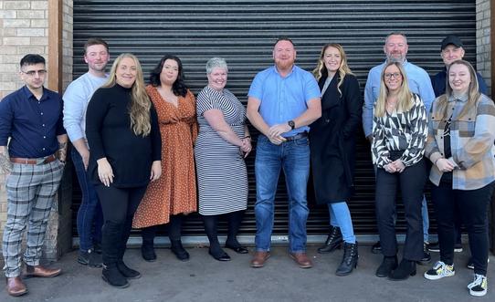 The HD Group team in Doncaster celebrate 3 years in business