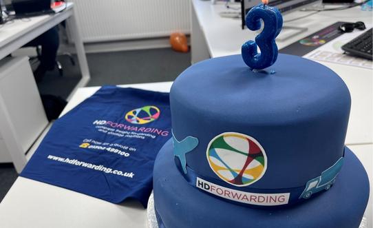 The HD Group team in Doncaster celebrate 3 years in business