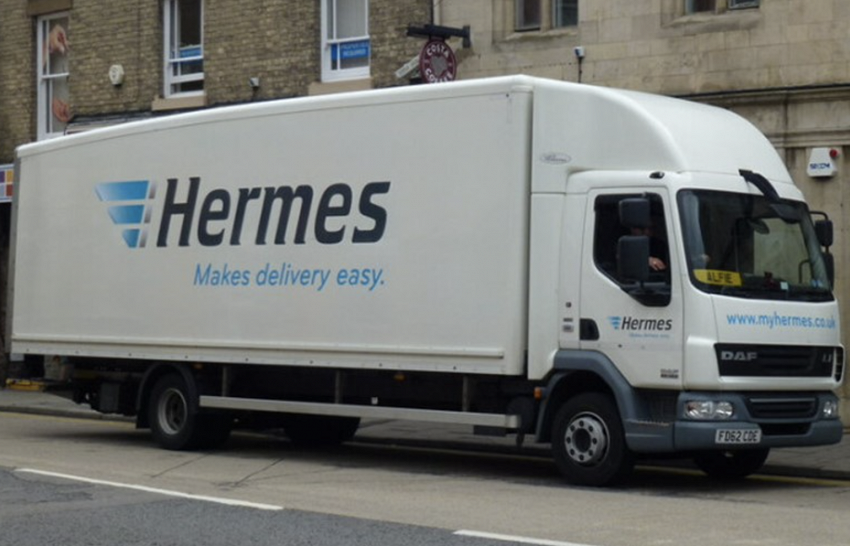 Hermes lorry