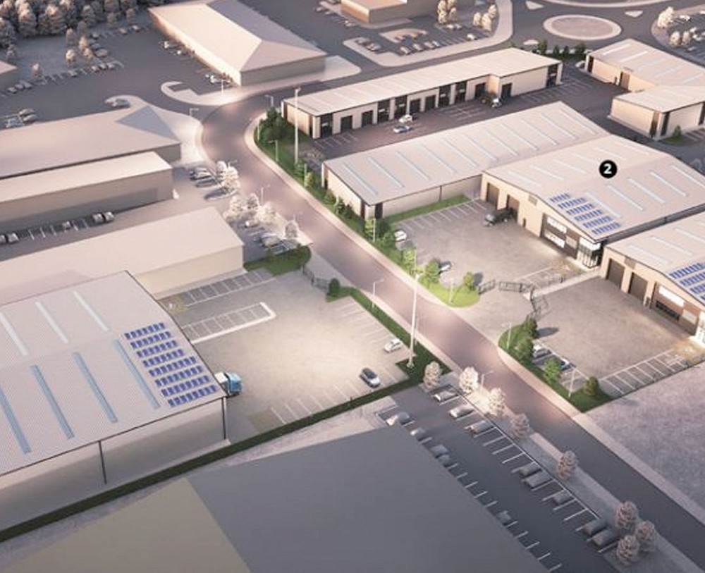 Modern industrial units at GatewayEast