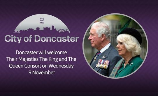 King Visits Doncaster