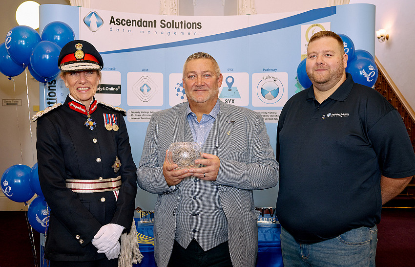 Lord Lieutenant with Ascendant Directors Darren Kelk and Richard Hanby
