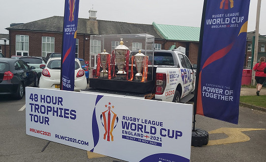Rugby League World Cup trophy comes to Doncaster