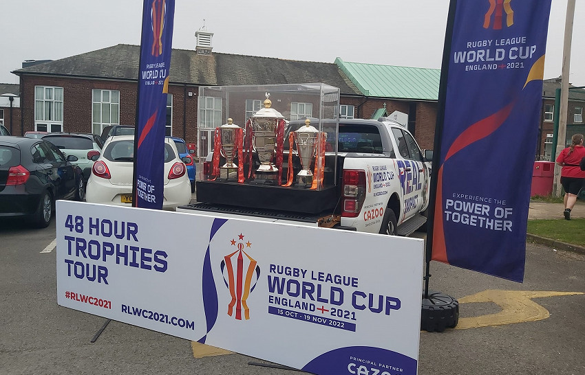 Rugby League World Cup trophy heads to Doncaster