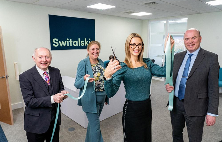 Switalskis directors cut the ribbon
