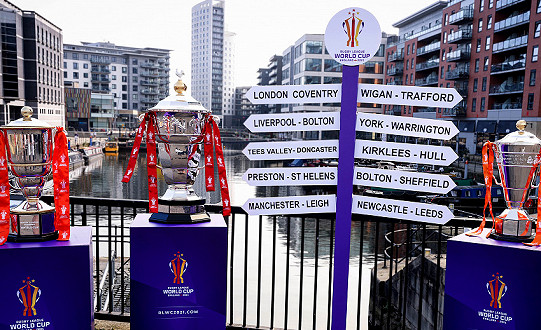 48-HOUR TROPHIES TOUR MARKS 200 DAYS TO GO UNTIL RUGBY LEAGUE WORLD CUP KICKS OFF