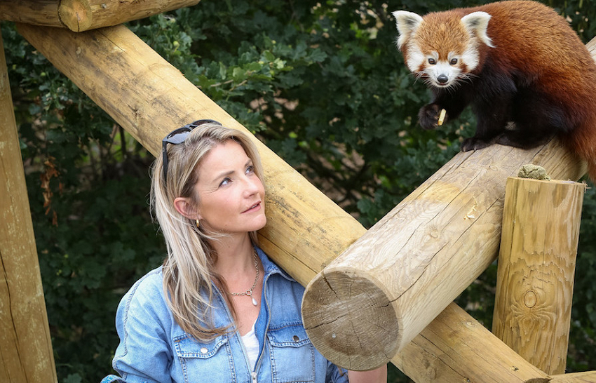 BBC Countryfile presenter Helen Skelton at Yorkshire Wildlife Park